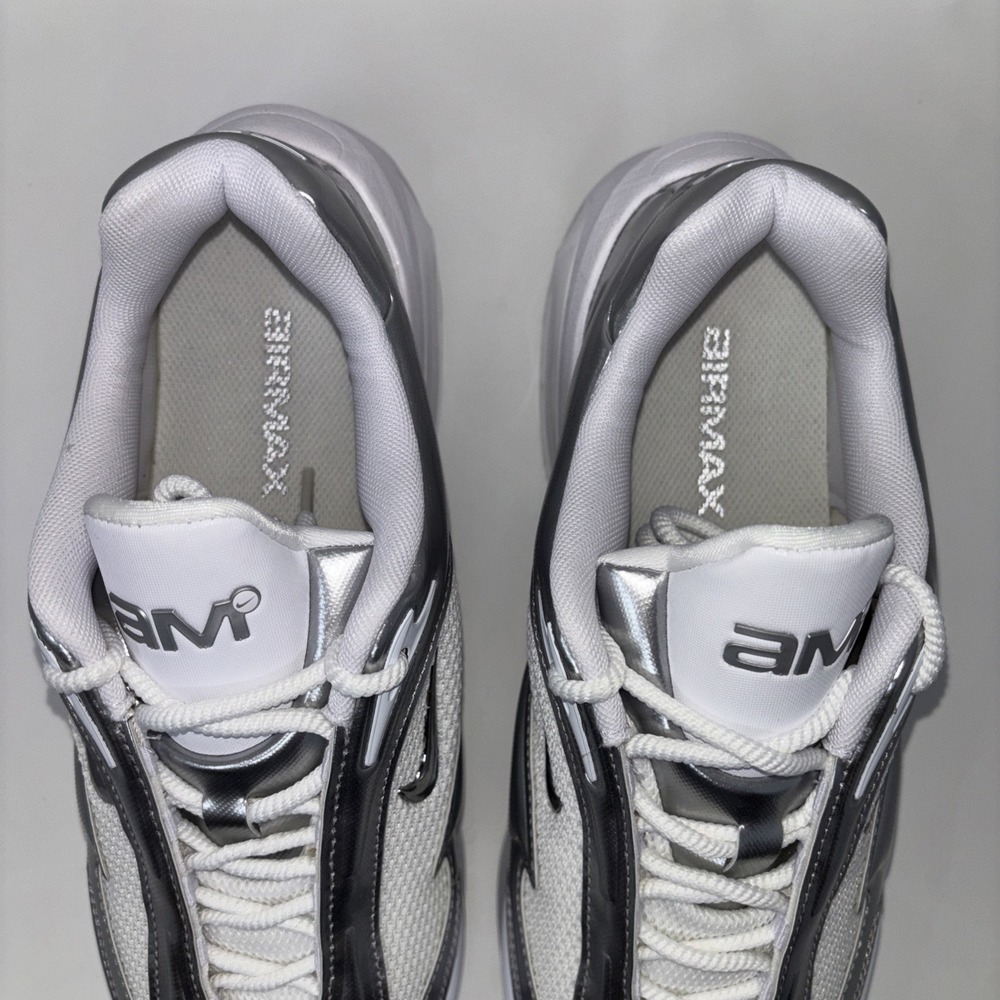 Nike Air Max Muse White Metallic Silver Sneaker FV1920-100 Women's Size 10 - Picture 6 of 11